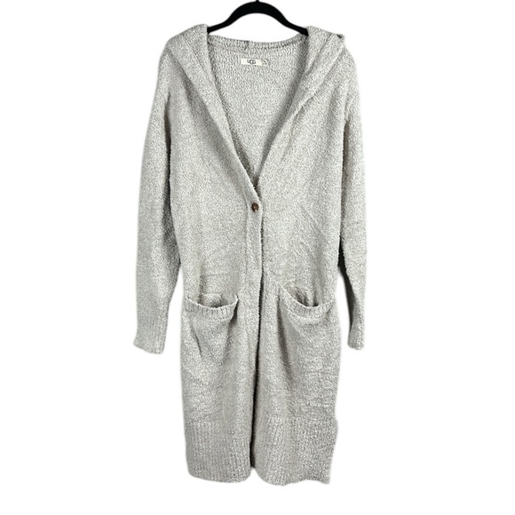 Ugg Judith Hooded Cardigan in Driftwood Size M/L - Picture 5 of 12